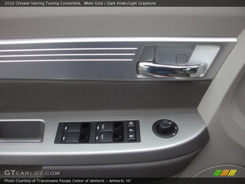 White Gold / Dark Khaki/Light Graystone 2010 Chrysler Sebring Touring Convertible