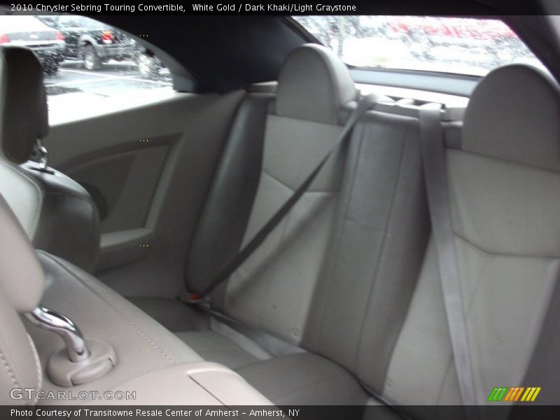 White Gold / Dark Khaki/Light Graystone 2010 Chrysler Sebring Touring Convertible