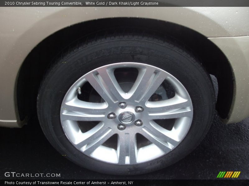 White Gold / Dark Khaki/Light Graystone 2010 Chrysler Sebring Touring Convertible