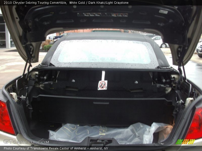 White Gold / Dark Khaki/Light Graystone 2010 Chrysler Sebring Touring Convertible