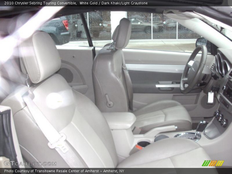 White Gold / Dark Khaki/Light Graystone 2010 Chrysler Sebring Touring Convertible