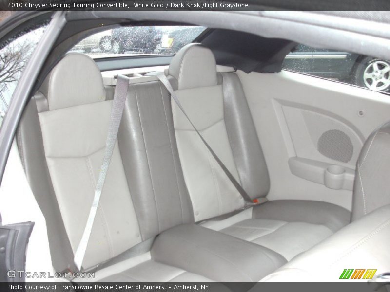 White Gold / Dark Khaki/Light Graystone 2010 Chrysler Sebring Touring Convertible