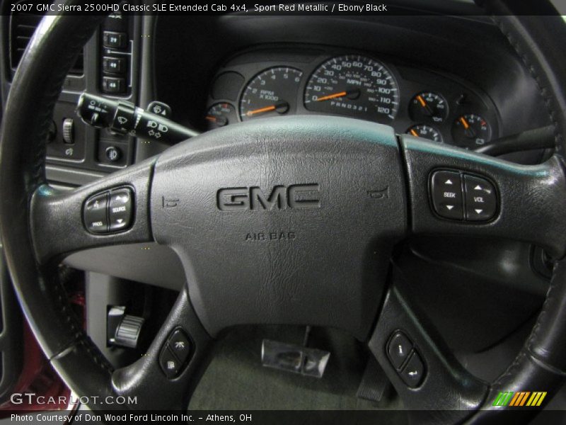 Sport Red Metallic / Ebony Black 2007 GMC Sierra 2500HD Classic SLE Extended Cab 4x4