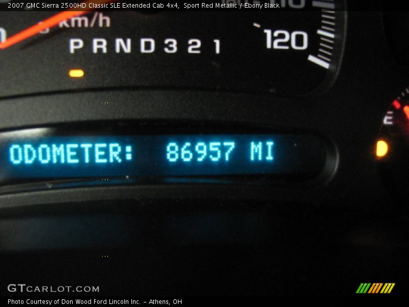 Sport Red Metallic / Ebony Black 2007 GMC Sierra 2500HD Classic SLE Extended Cab 4x4
