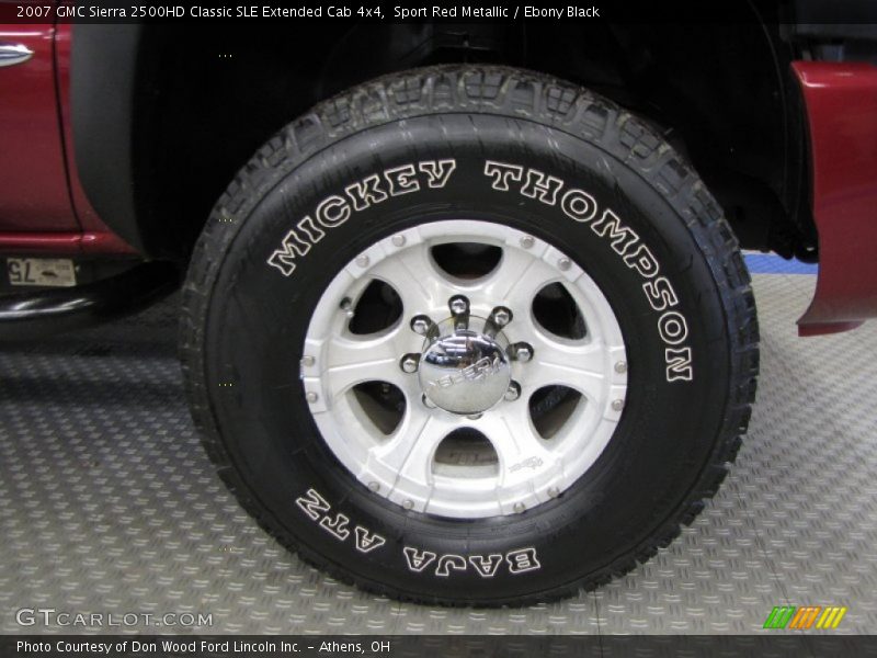 Sport Red Metallic / Ebony Black 2007 GMC Sierra 2500HD Classic SLE Extended Cab 4x4
