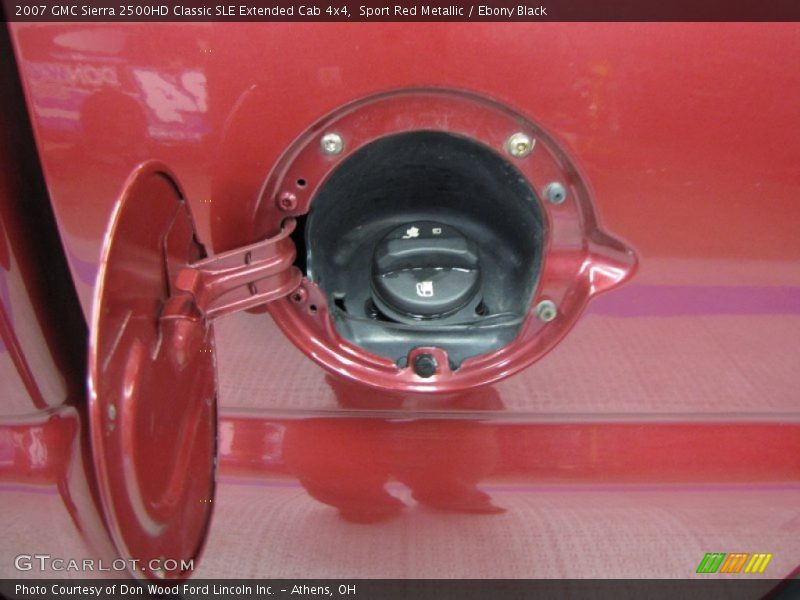 Sport Red Metallic / Ebony Black 2007 GMC Sierra 2500HD Classic SLE Extended Cab 4x4