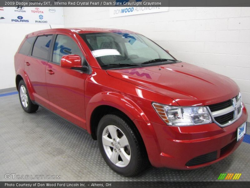 Inferno Red Crystal Pearl / Dark Slate Gray/Light Graystone 2009 Dodge Journey SXT