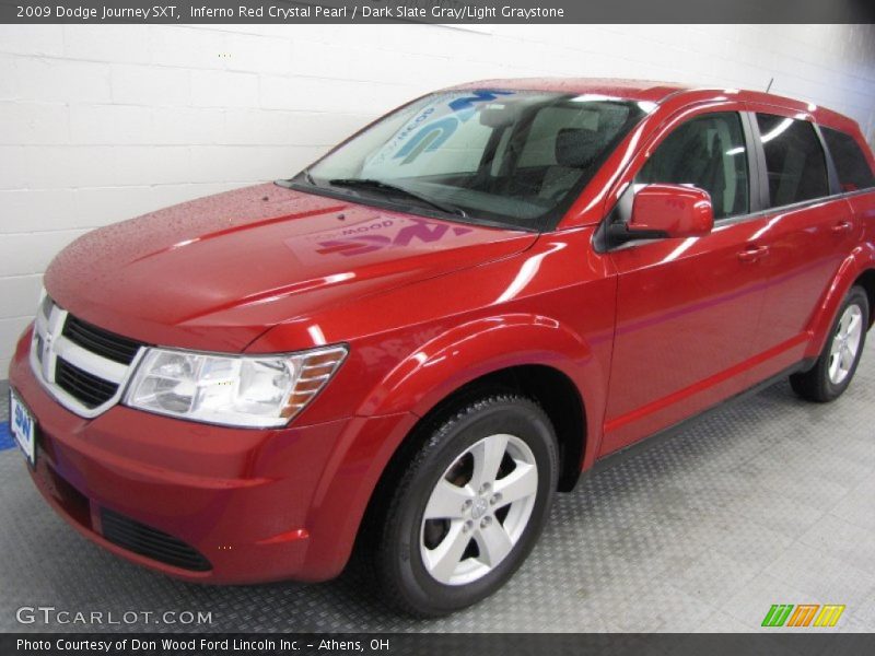 Inferno Red Crystal Pearl / Dark Slate Gray/Light Graystone 2009 Dodge Journey SXT