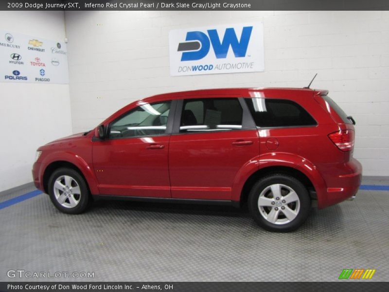 Inferno Red Crystal Pearl / Dark Slate Gray/Light Graystone 2009 Dodge Journey SXT