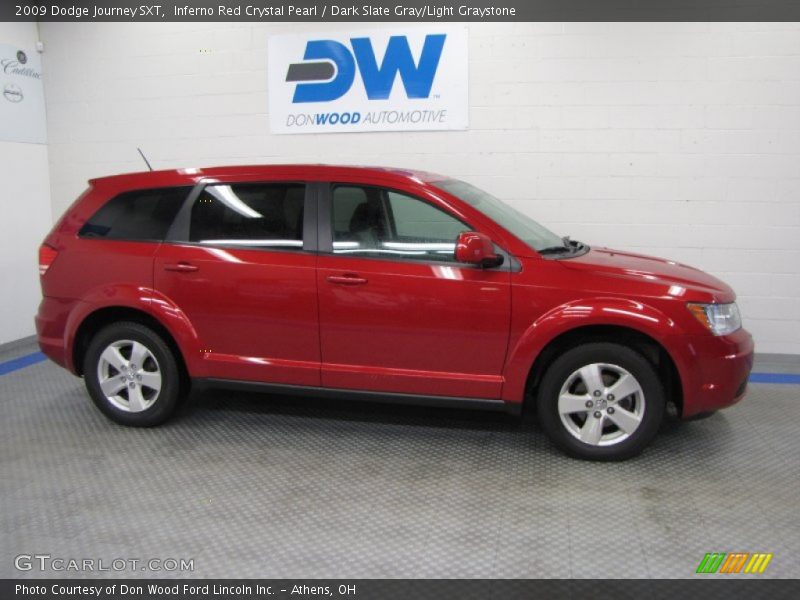 Inferno Red Crystal Pearl / Dark Slate Gray/Light Graystone 2009 Dodge Journey SXT