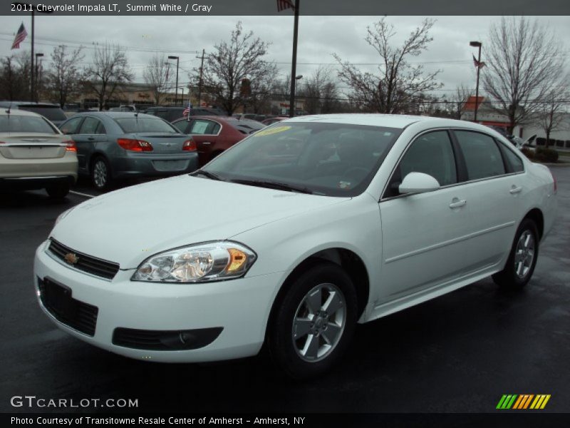 Summit White / Gray 2011 Chevrolet Impala LT