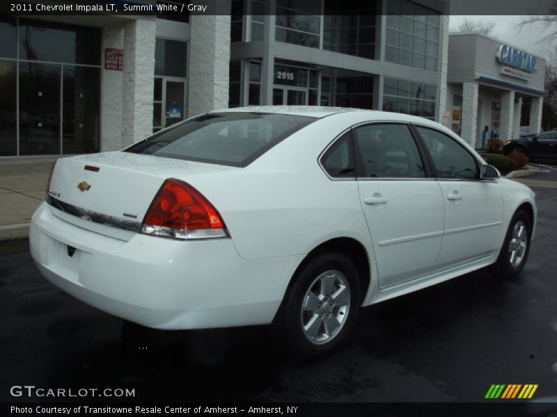 Summit White / Gray 2011 Chevrolet Impala LT