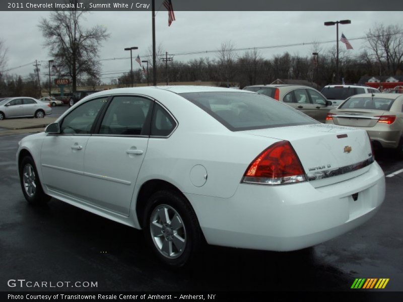 Summit White / Gray 2011 Chevrolet Impala LT