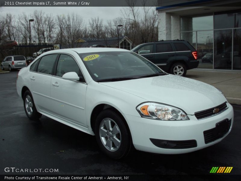 Summit White / Gray 2011 Chevrolet Impala LT
