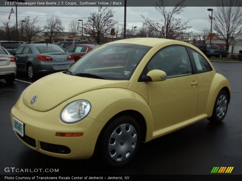 Sunflower Yellow / Black 2010 Volkswagen New Beetle 2.5 Coupe
