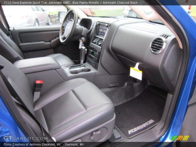  2010 Explorer Sport Trac Adrenalin AWD Adrenalin Charcoal Black Interior