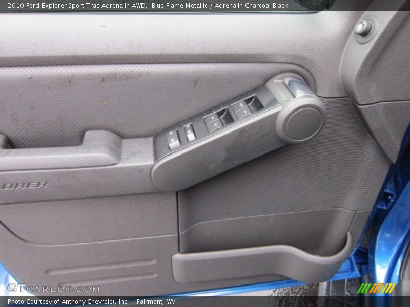 Blue Flame Metallic / Adrenalin Charcoal Black 2010 Ford Explorer Sport Trac Adrenalin AWD