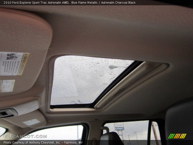Blue Flame Metallic / Adrenalin Charcoal Black 2010 Ford Explorer Sport Trac Adrenalin AWD