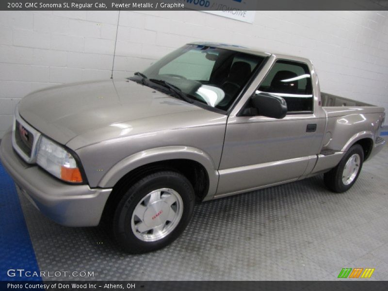 Pewter Metallic / Graphite 2002 GMC Sonoma SL Regular Cab