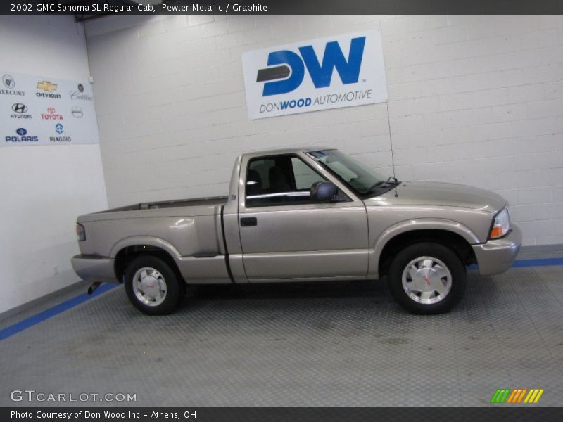 Pewter Metallic / Graphite 2002 GMC Sonoma SL Regular Cab