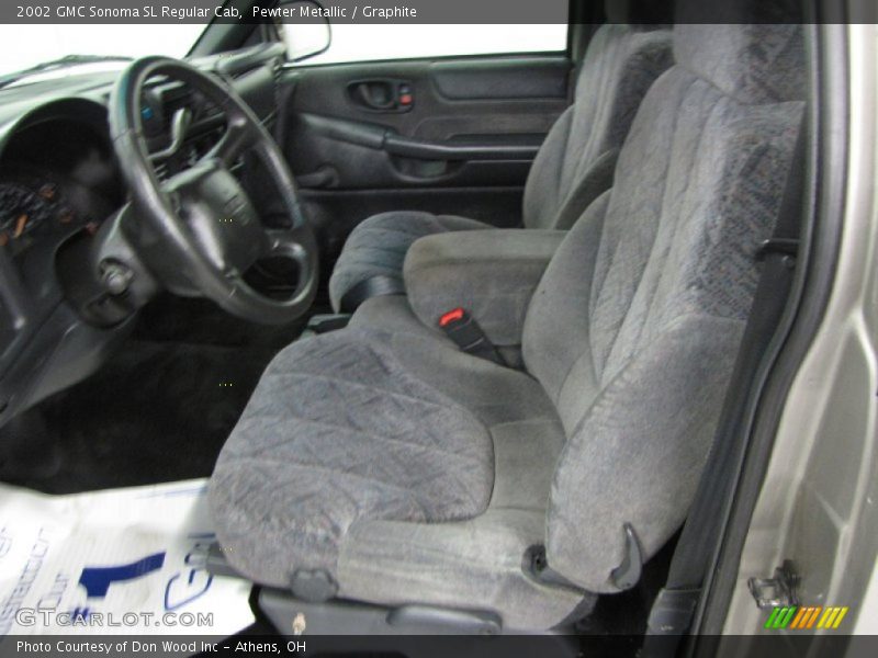 Pewter Metallic / Graphite 2002 GMC Sonoma SL Regular Cab