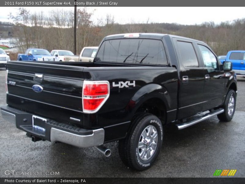 Ebony Black / Steel Gray 2011 Ford F150 XLT SuperCrew 4x4