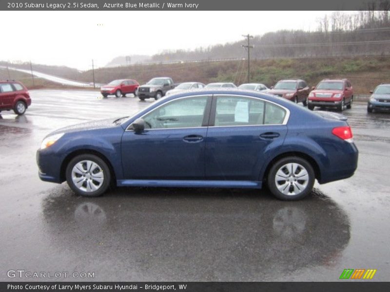 Azurite Blue Metallic / Warm Ivory 2010 Subaru Legacy 2.5i Sedan