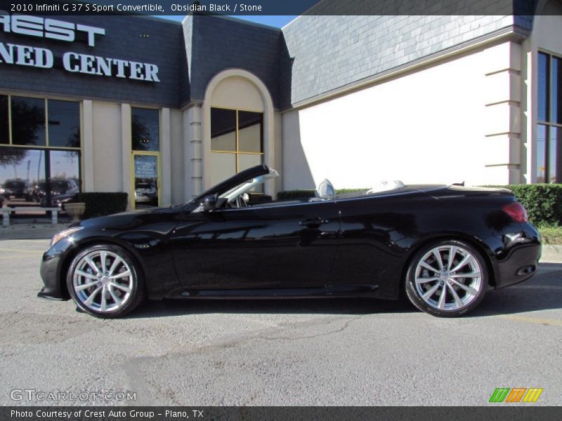 Obsidian Black / Stone 2010 Infiniti G 37 S Sport Convertible