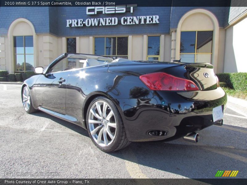 Obsidian Black / Stone 2010 Infiniti G 37 S Sport Convertible