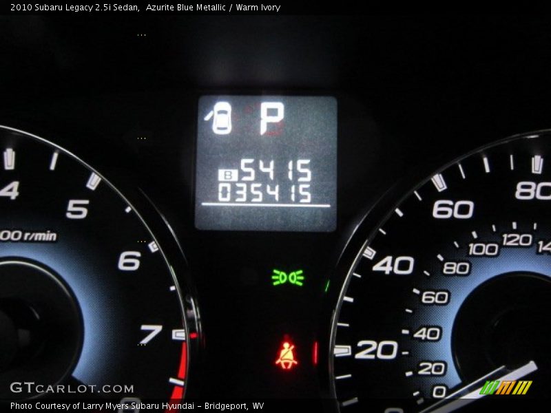 Azurite Blue Metallic / Warm Ivory 2010 Subaru Legacy 2.5i Sedan
