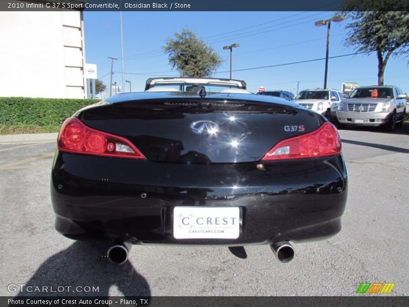 Obsidian Black / Stone 2010 Infiniti G 37 S Sport Convertible