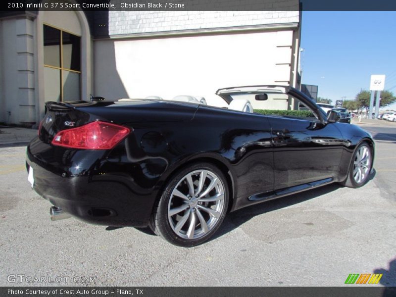 Obsidian Black / Stone 2010 Infiniti G 37 S Sport Convertible