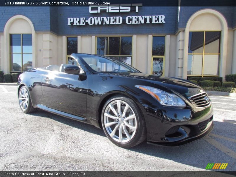 Obsidian Black / Stone 2010 Infiniti G 37 S Sport Convertible