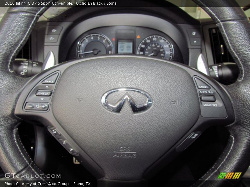 Obsidian Black / Stone 2010 Infiniti G 37 S Sport Convertible