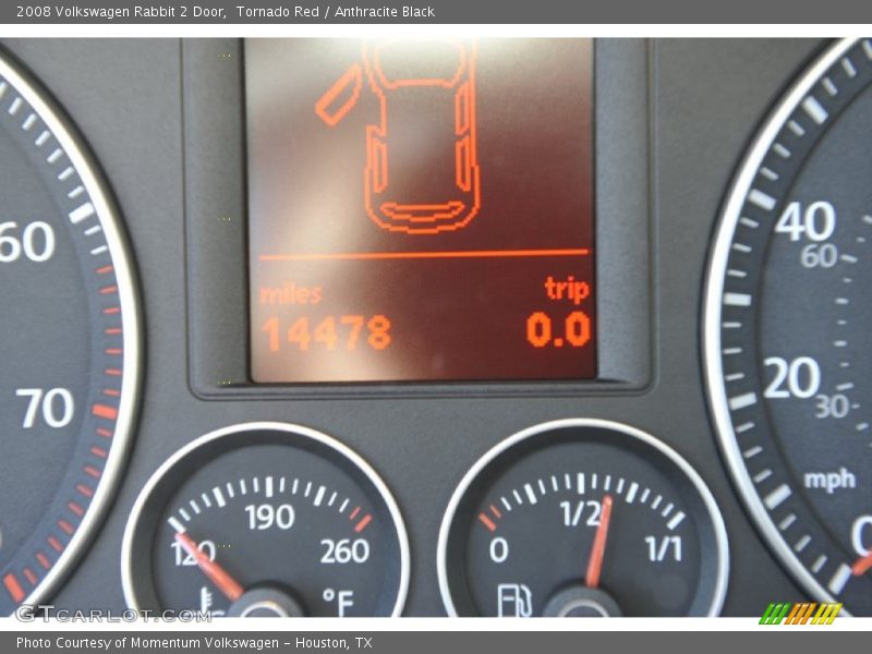 Tornado Red / Anthracite Black 2008 Volkswagen Rabbit 2 Door