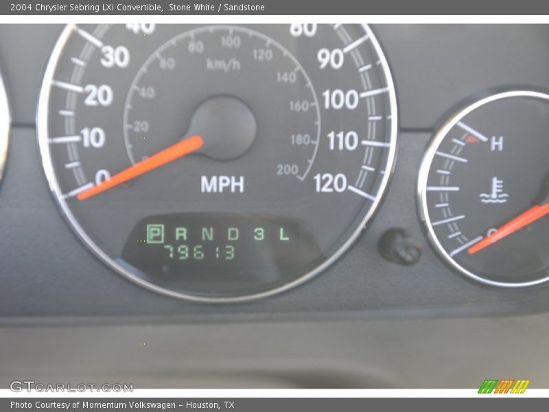 Stone White / Sandstone 2004 Chrysler Sebring LXi Convertible