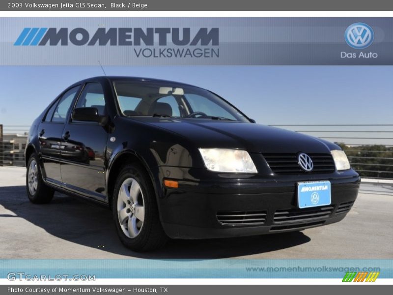 Black / Beige 2003 Volkswagen Jetta GLS Sedan