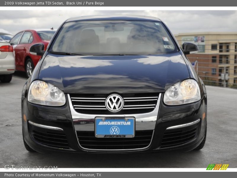 Black Uni / Pure Beige 2009 Volkswagen Jetta TDI Sedan
