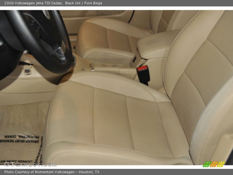 Black Uni / Pure Beige 2009 Volkswagen Jetta TDI Sedan