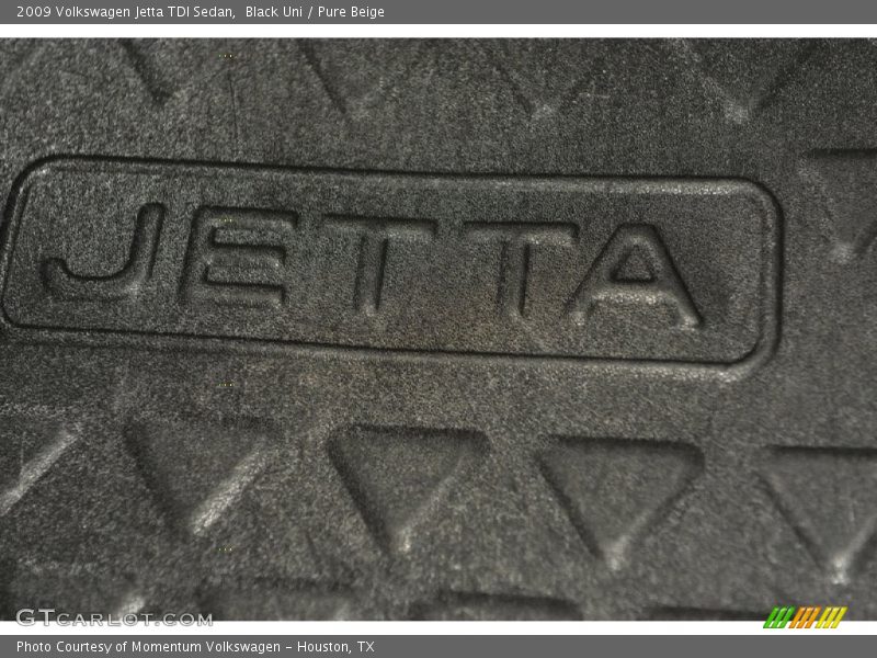 Black Uni / Pure Beige 2009 Volkswagen Jetta TDI Sedan