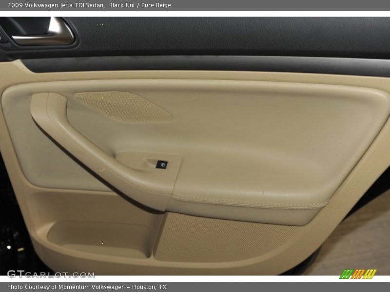 Black Uni / Pure Beige 2009 Volkswagen Jetta TDI Sedan