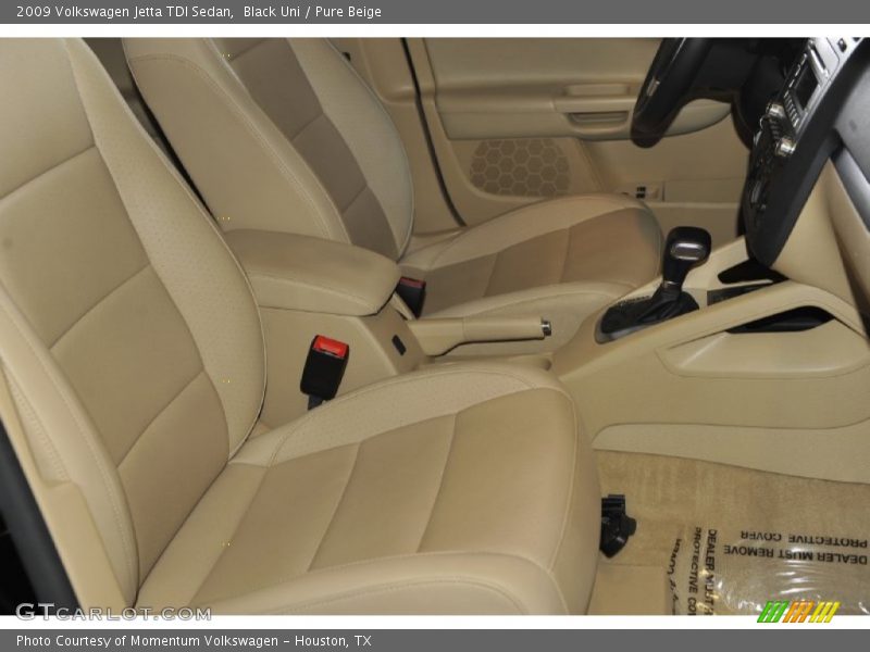 Black Uni / Pure Beige 2009 Volkswagen Jetta TDI Sedan