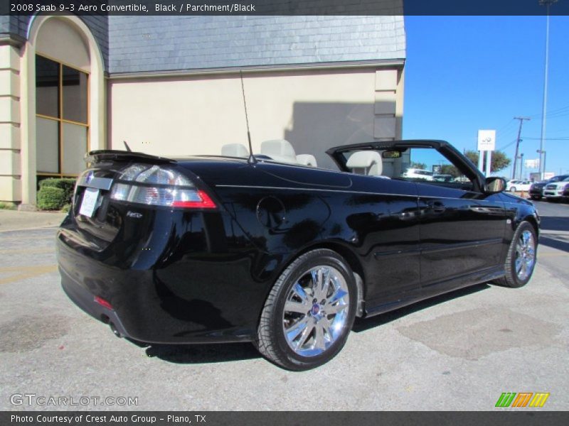 Black / Parchment/Black 2008 Saab 9-3 Aero Convertible