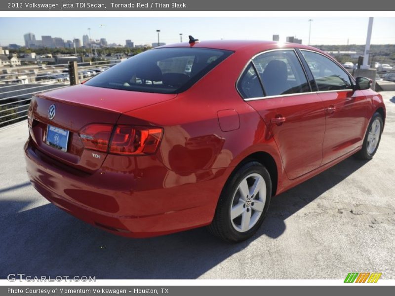 Tornado Red / Titan Black 2012 Volkswagen Jetta TDI Sedan