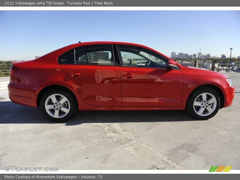Tornado Red / Titan Black 2012 Volkswagen Jetta TDI Sedan