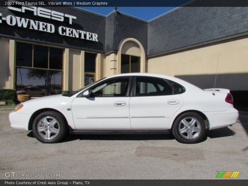 Vibrant White / Medium Graphite 2002 Ford Taurus SEL