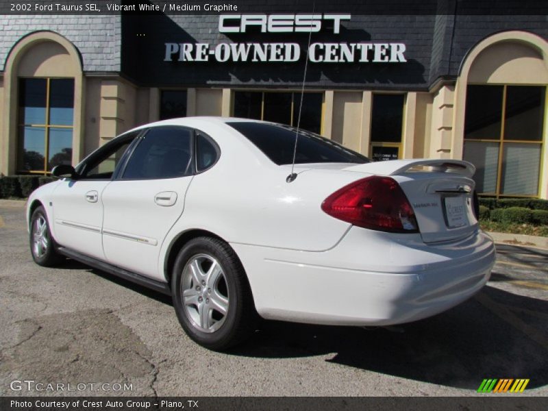 Vibrant White / Medium Graphite 2002 Ford Taurus SEL