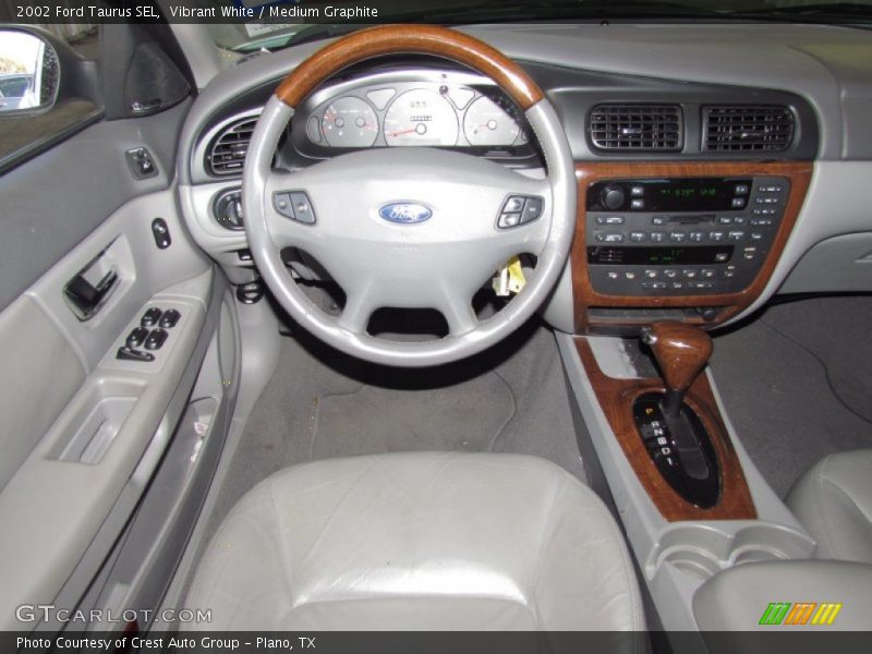 Vibrant White / Medium Graphite 2002 Ford Taurus SEL