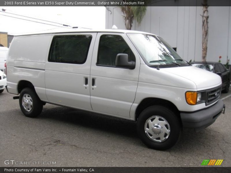 Oxford White / Medium Flint 2003 Ford E Series Van E350 Super Duty Commercial
