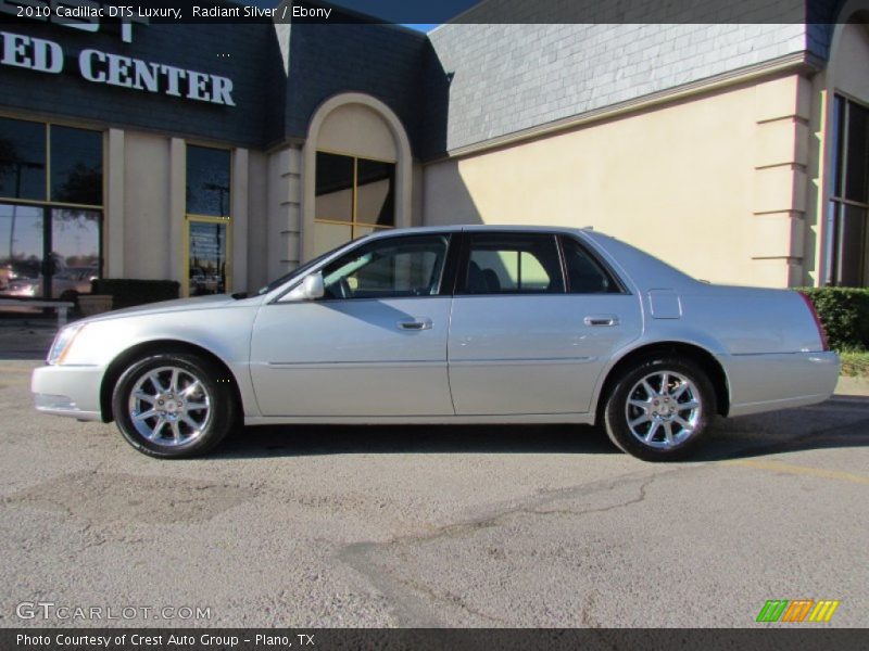 Radiant Silver / Ebony 2010 Cadillac DTS Luxury